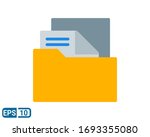 flat style icon of document.... | Shutterstock .eps vector #1693355080