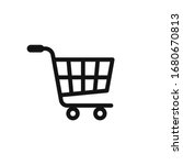 shopping cart icon vector logo... | Shutterstock .eps vector #1680670813