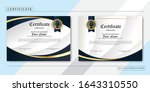 creative certificate of... | Shutterstock .eps vector #1643310550