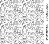 vector doodle seamless pattern... | Shutterstock .eps vector #1892876500