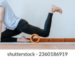 Quadriceps self myofascial release with foam roller	