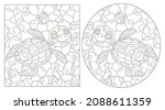 a set of contour illustrations... | Shutterstock .eps vector #2088611359