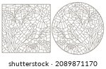 a set of contour illustrations... | Shutterstock .eps vector #2089871170