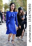 Small photo of Paris Fashion Week Women SS 2020 - Elie Saab Fashion Show Spring/Summer 2020, in Paris, France on September 28, 2019, Leanne Li