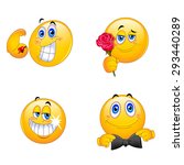 4 Emoji Smiley Faces