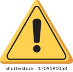 warning     sign is look like... | Shutterstock .eps vector #1709591053