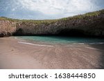 Hidden Beach at Marietas Islands on Mexico Punta de Mita Nayarit