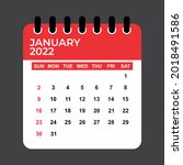 January 2022 Calendar. January...