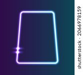 futuristic neon frame border.... | Shutterstock .eps vector #2066978159