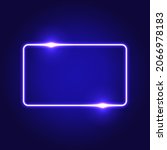 futuristic neon frame border.... | Shutterstock .eps vector #2066978183