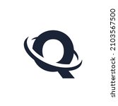 letter q logo initial with... | Shutterstock .eps vector #2103567500