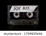 Small photo of Rap Music Mix Rap music mixtape on a black background.