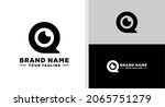 letter q logo eyes negative... | Shutterstock .eps vector #2065751279