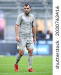 Small photo of MILAN, ITALY - August 21, 2021: Goran Pandev looks on during the Serie A 2021-2022 INTER v GENOA at San Siro Stadium.