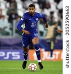 Small photo of TURIN, ITALY - SEPTEMBER 29, 2021: Ruben Loftus-Cheek in action during the UEFA Champions League 2021-2022 JUVENTUS v CHELSEA at Allianz Stadium.