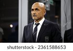 Small photo of MILAN, ITALY- SEPTEMBER 12, 2023: Luciano Spalletti Head coach of Italy looks on during the UEFA EURO 2024 Qualifier Italy v Ukraine at Stadio San Siro.