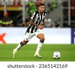 Small photo of MILAN, ITALY - SEPTEMBER 19, 2023: Bruno Guimaraes of Newcastle United in action during the UEFA Champions League AC MILAN v NEWCASTLE United FC at San Siro Stadium.
