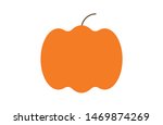 colored pumpkin flat icons.... | Shutterstock .eps vector #1469874269