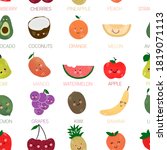 cute seamless pattern with... | Shutterstock . vector #1819071113