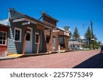 Small photo of Butte, MT, USA - Jun 30, 2022: At the World Museum of Mining tourists can explore a mine called the Orphan Girl, and a reconstructed a mining Boomtown called “Hell-Roarin’ Gulch.”