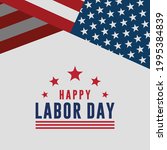 happy labor day vector greeting ... | Shutterstock .eps vector #1995384839