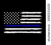 thin blue line american flag... | Shutterstock .eps vector #1830231020