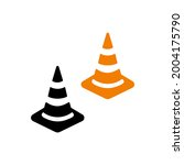 traffic cone icon vector... | Shutterstock .eps vector #2004175790