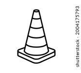 traffic cone icon vector... | Shutterstock .eps vector #2004175793