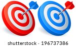 darts targets. | Shutterstock .eps vector #196737386