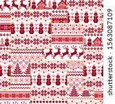 the traditional nordic pattern... | Shutterstock .eps vector #1563087109