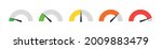 dashboard colorful speedometer... | Shutterstock .eps vector #2009883479