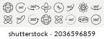 360 degrees vector icon set.... | Shutterstock .eps vector #2036596859