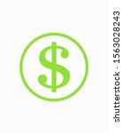 money vector icon. dollar icon. ... | Shutterstock .eps vector #1563028243