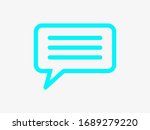 chat  talk icon vector... | Shutterstock .eps vector #1689279220