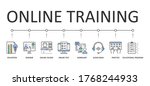 online training web banner... | Shutterstock .eps vector #1768244933