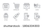 vector black friday icons.... | Shutterstock .eps vector #1806334303