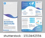 tri fold brochure design with... | Shutterstock .eps vector #1513642556