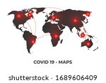 covid 19 coronavirus maps... | Shutterstock .eps vector #1689606409