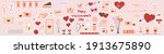 sticker. beautiful love... | Shutterstock .eps vector #1913675890