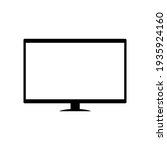realistic computer monitor.... | Shutterstock .eps vector #1935924160