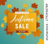 abstract autumn sale background ... | Shutterstock .eps vector #1792930789