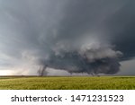 Incredible Kansas tornado in open field