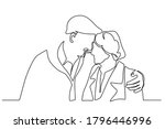 elderly couple in continuous... | Shutterstock .eps vector #1796446996