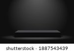 dark platform or empty pedestal.... | Shutterstock .eps vector #1887543439