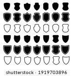 shield icon vector set... | Shutterstock .eps vector #1919703896