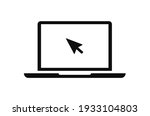 click in laptop vector icon... | Shutterstock .eps vector #1933104803