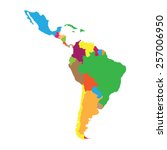 latin america | Shutterstock .eps vector #257006950
