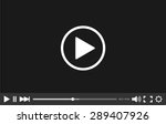video player | Shutterstock .eps vector #289407926
