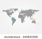 map  illustration | Shutterstock . vector #345852500