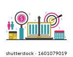 analytics search information... | Shutterstock .eps vector #1601079019